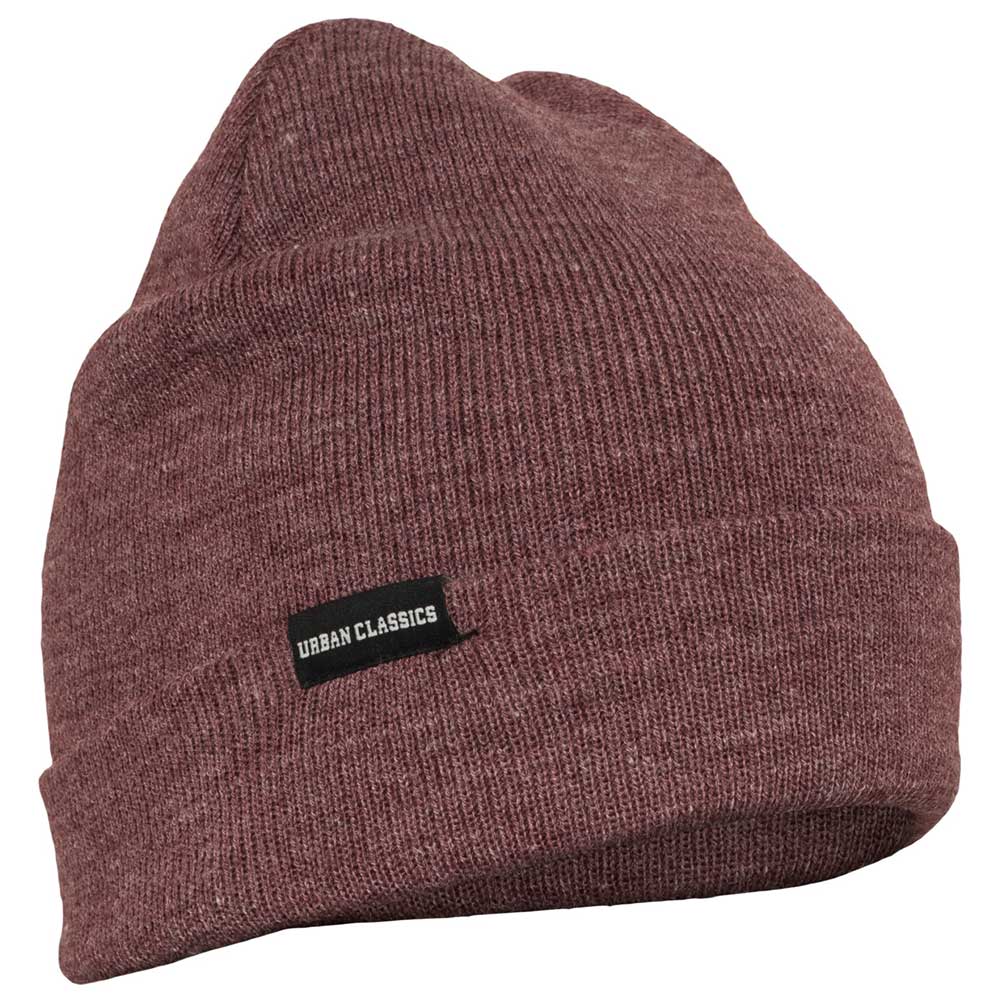 Urban Classics - Basic Flap Beanie Muts - Rood